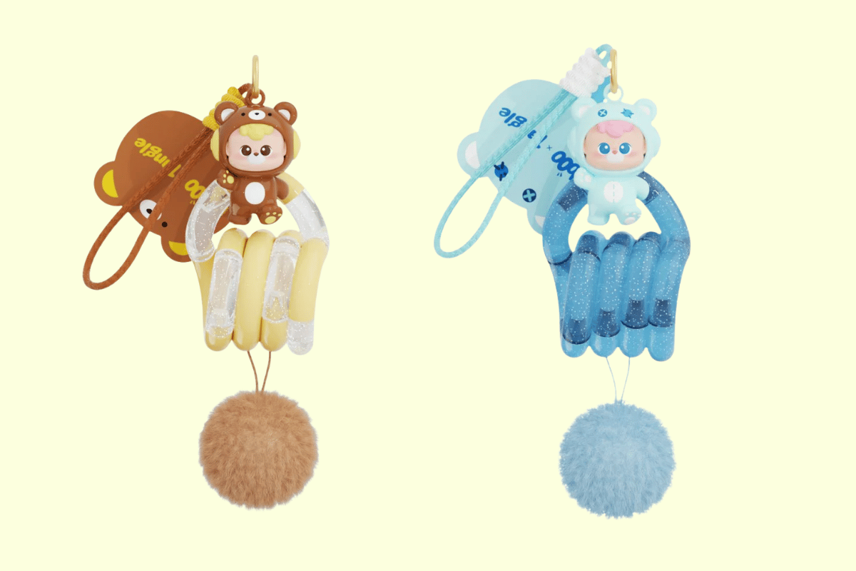 Móc khóa gấu Diu Diu xoay uốn thư giãn cực cute